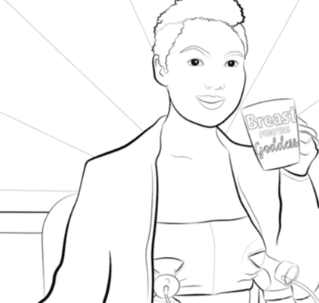 'Breastfeeding With Affirmations' colouring book advocates through art.